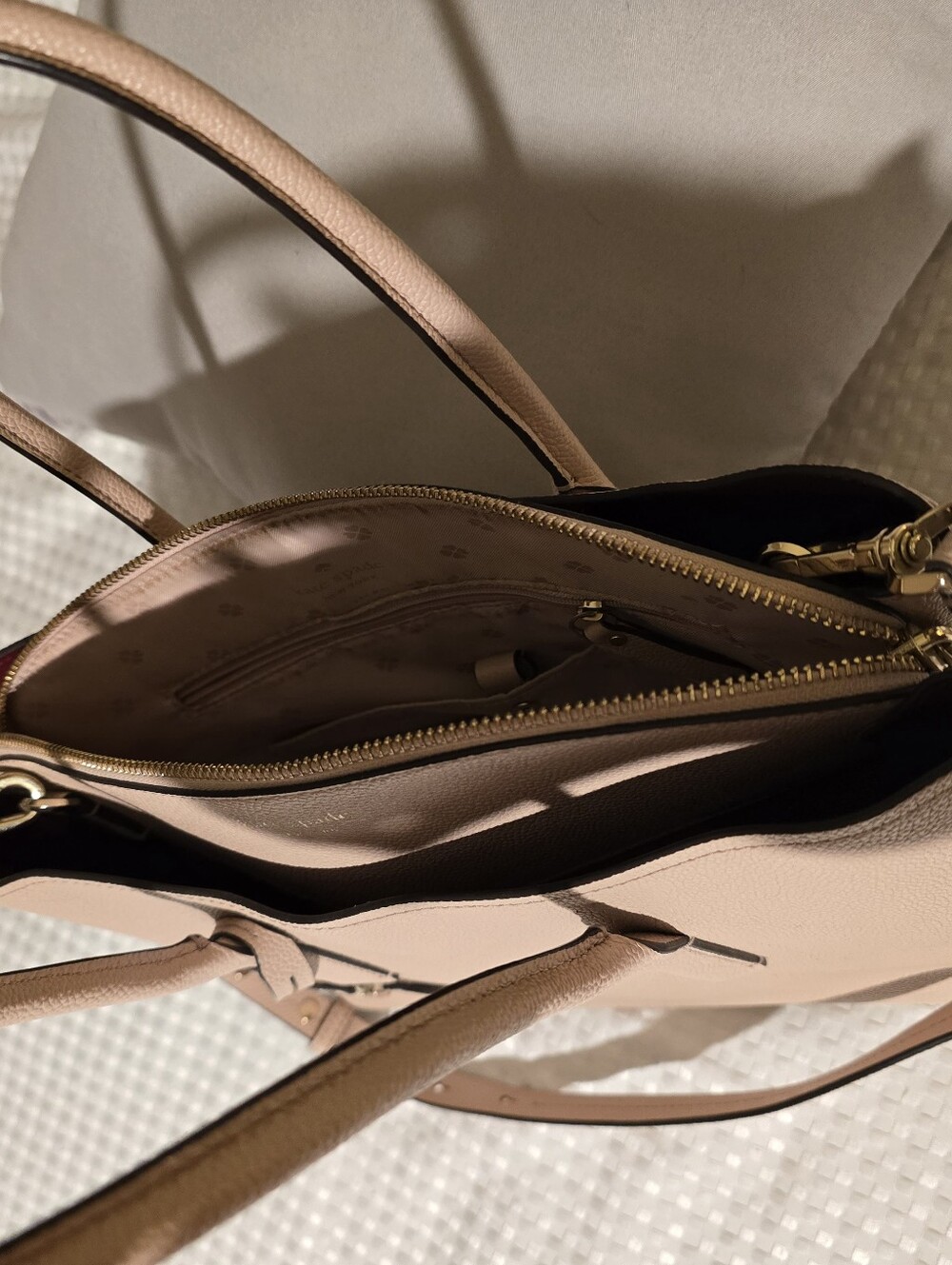 kate spade Blush Pink Leather Satchel with Detachable Strap - Picture 4 of 6